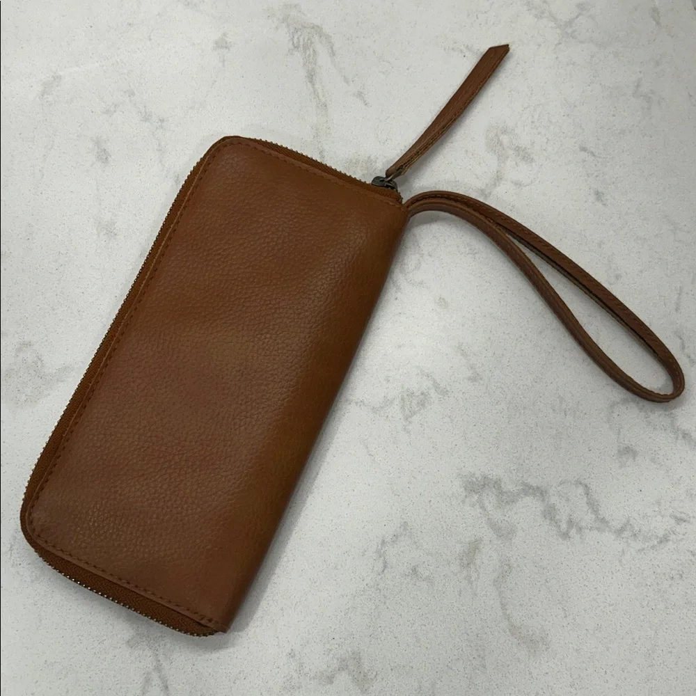 Free People Distressed Vegan Leather Wallet